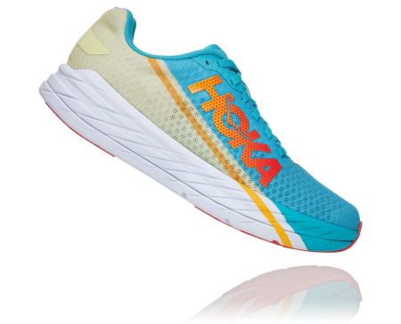 Hoka Rocket X - Tenis Corrida Estrada Homem Azuis / Verdes | PT-mVOf8TN